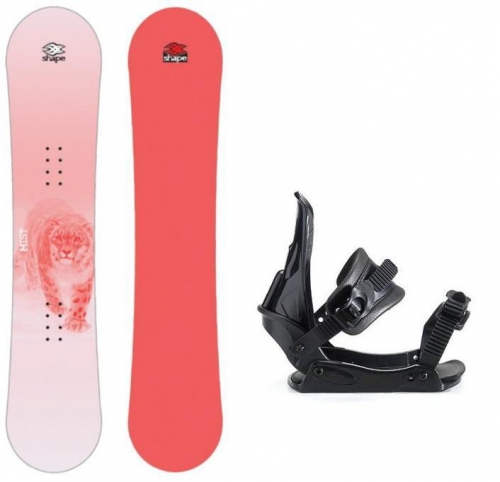 Snowboard set pro dívky, dívčí snowboardy sety red/pink